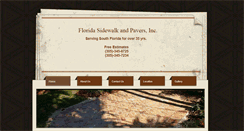 Desktop Screenshot of floridasidewalkandpavers.com